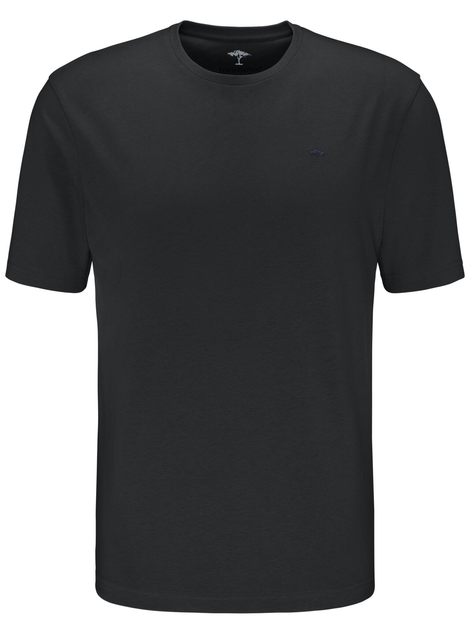 FYNCH-HATTON - T-Shirt, O-Neck black - Gr. - XL von FYNCH-HATTON