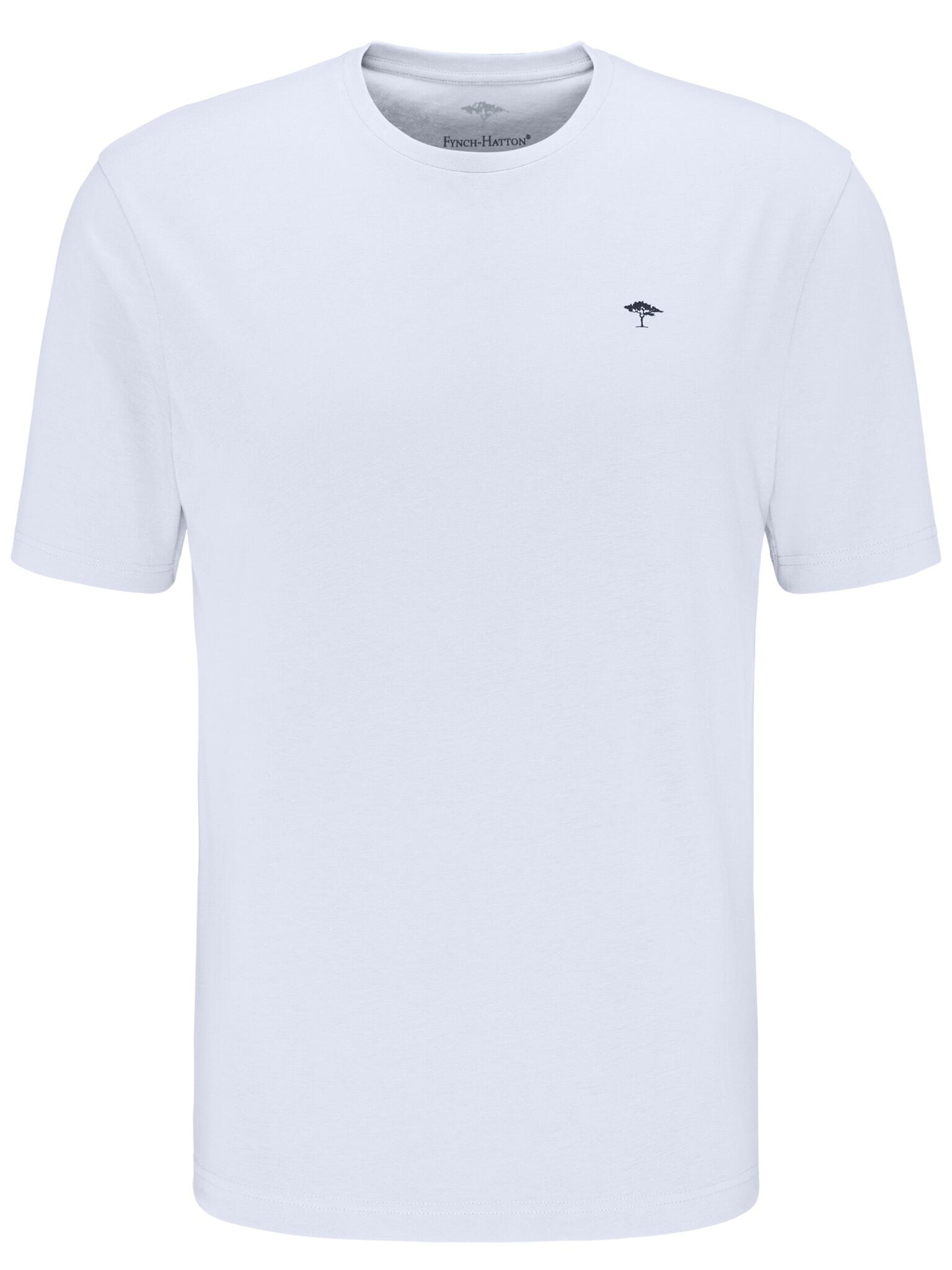 FYNCH-HATTON - T-Shirt, O-Neck white - Gr. - L von FYNCH-HATTON