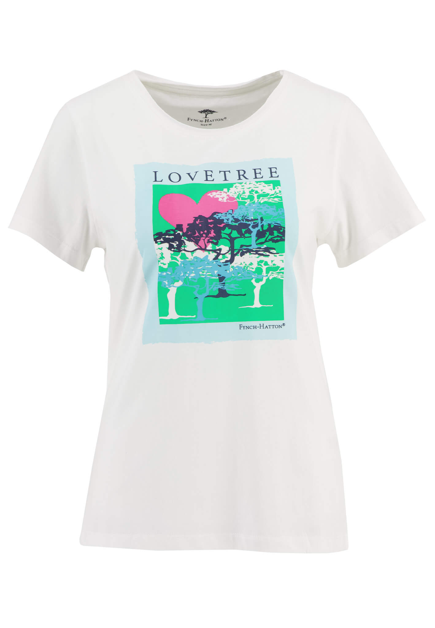 FYNCH-HATTON - T-Shirt, placed print white - Gr. - XL von FYNCH-HATTON