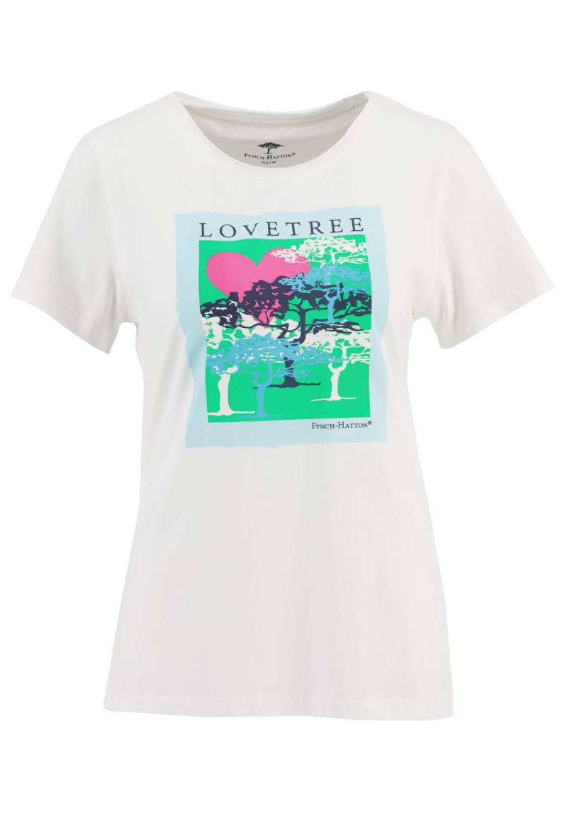 FYNCH-HATTON - T-Shirt, placed print white - Gr. - XL von FYNCH-HATTON