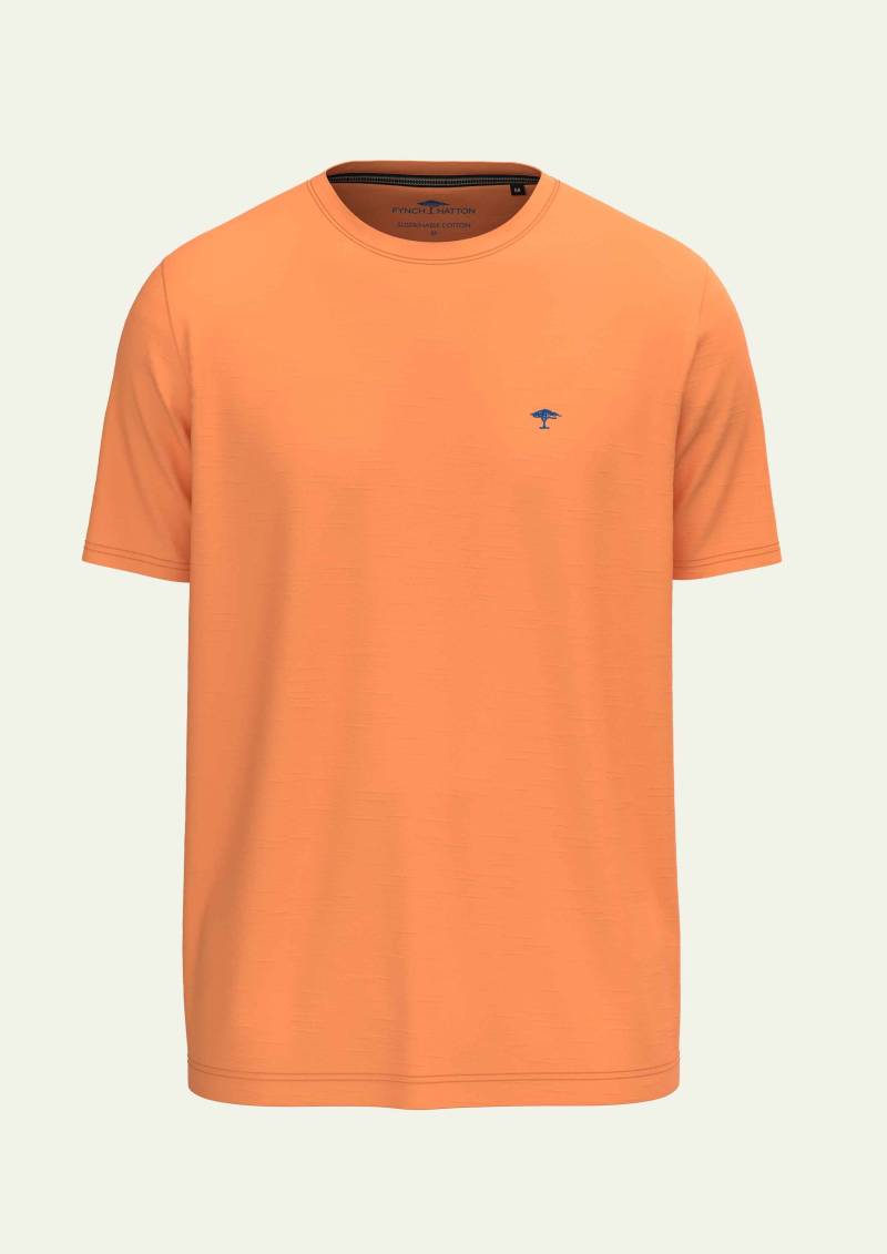 FYNCH-HATTON - T-Shirt, slub papaya - Gr. - XL von FYNCH-HATTON
