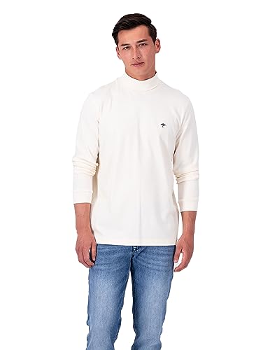 FYNCH-HATTON T-Shirt 13141925 - Rollkragen-Shirt aus Interlock-Jersey Offwhite XXL von FYNCH-HATTON