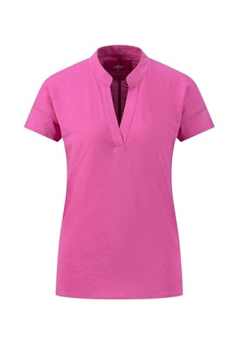 T-Shirt mit schmalem Stehkragen hot pink/M von FYNCH-HATTON