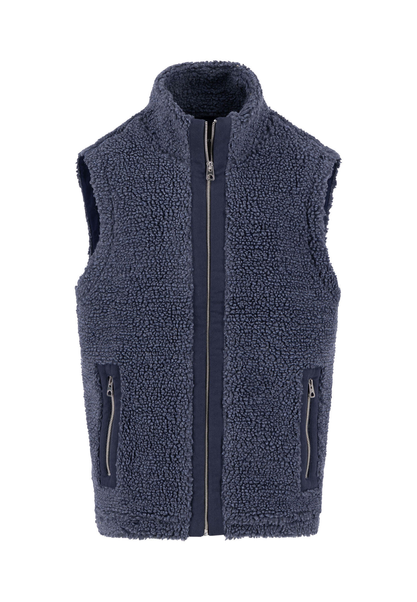 FYNCH-HATTON - Teddy Vest dark navy - Gr. - M von FYNCH-HATTON