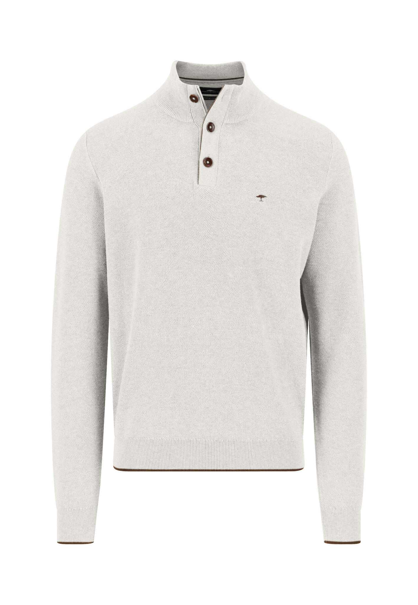 FYNCH-HATTON - Troyer Button, Structure winter white - Gr. - 3XL von FYNCH-HATTON