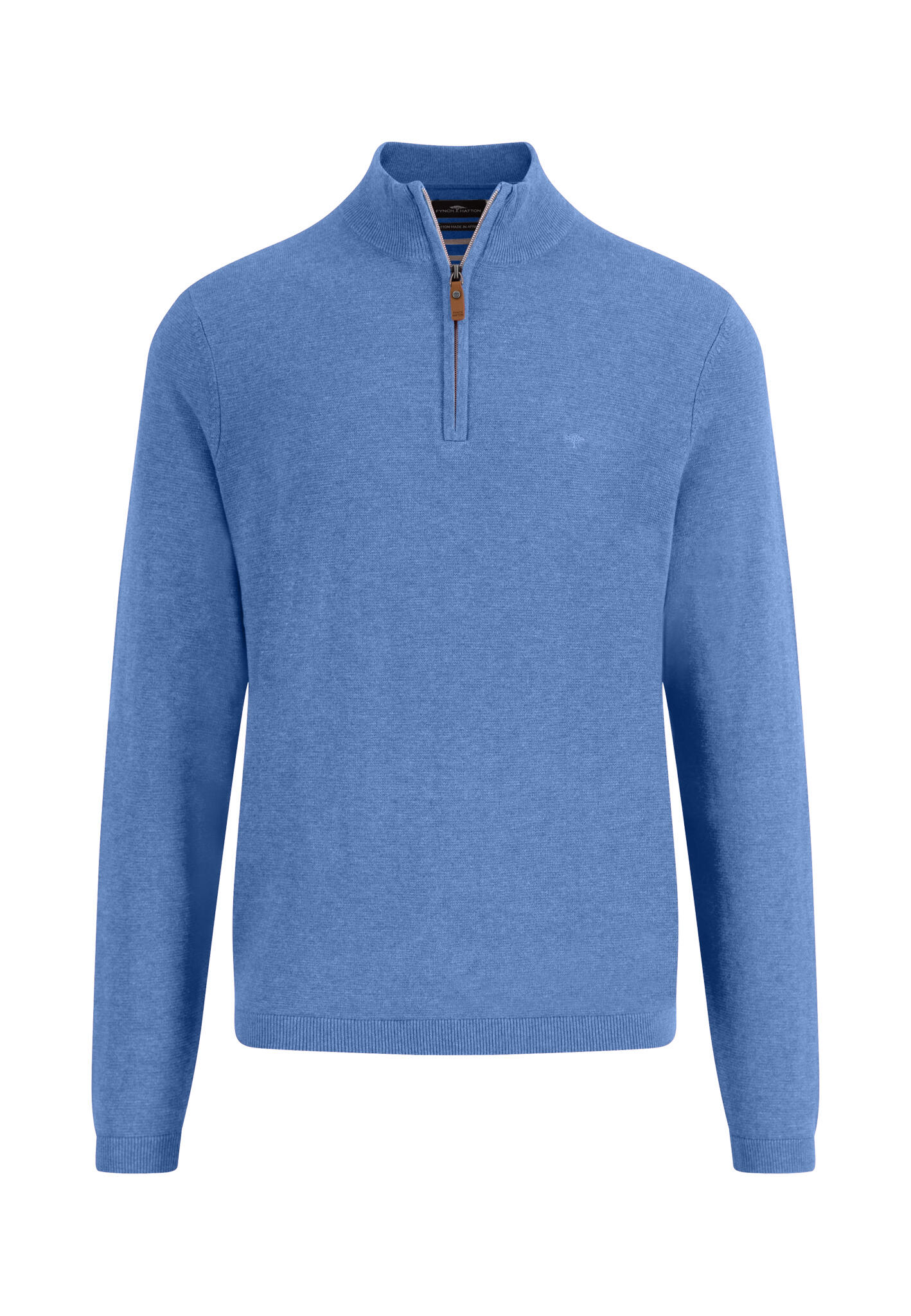 FYNCH-HATTON - Troyer Zip, Air Cotton crystal blue - Gr. - L von FYNCH-HATTON