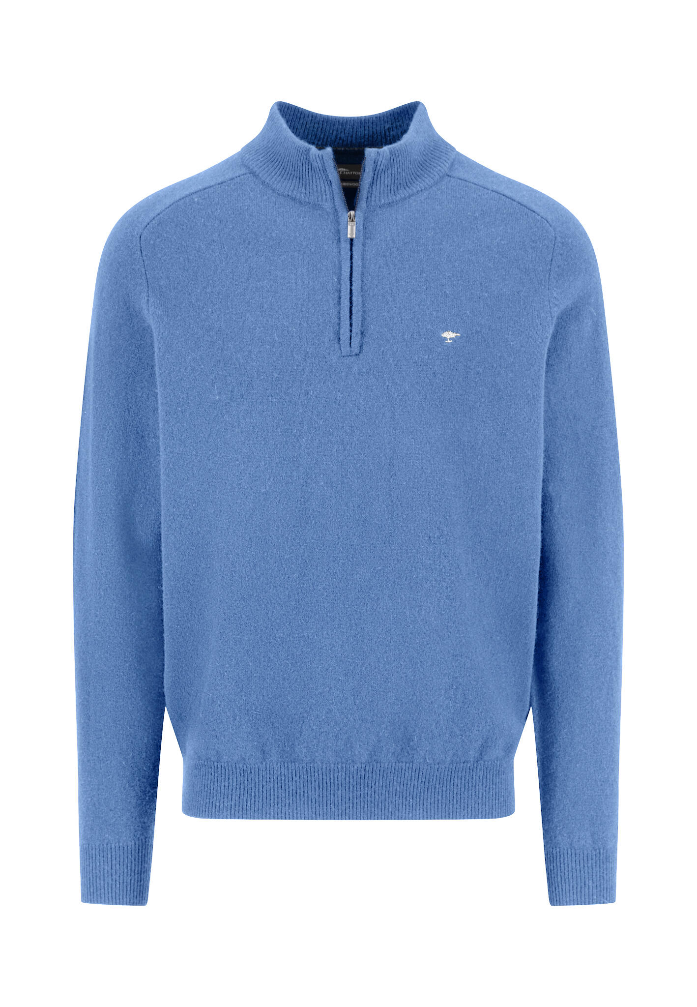 FYNCH-HATTON - Troyer- Zip, Lambswool crystal blue - Gr. - 3XL von FYNCH-HATTON