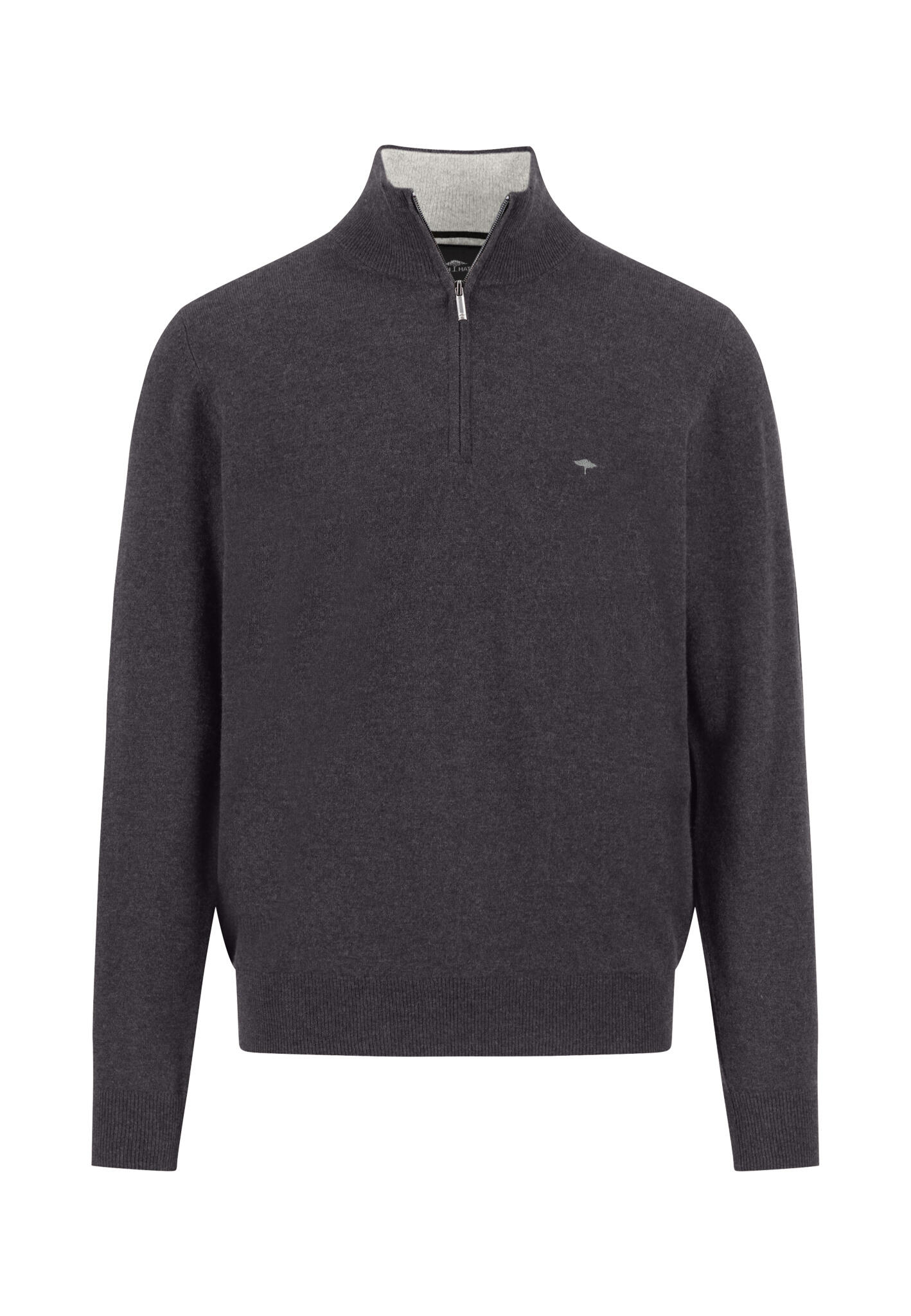 FYNCH-HATTON - Troyer-Zip, Merino Cashmere charcoal - Gr. - L von FYNCH-HATTON