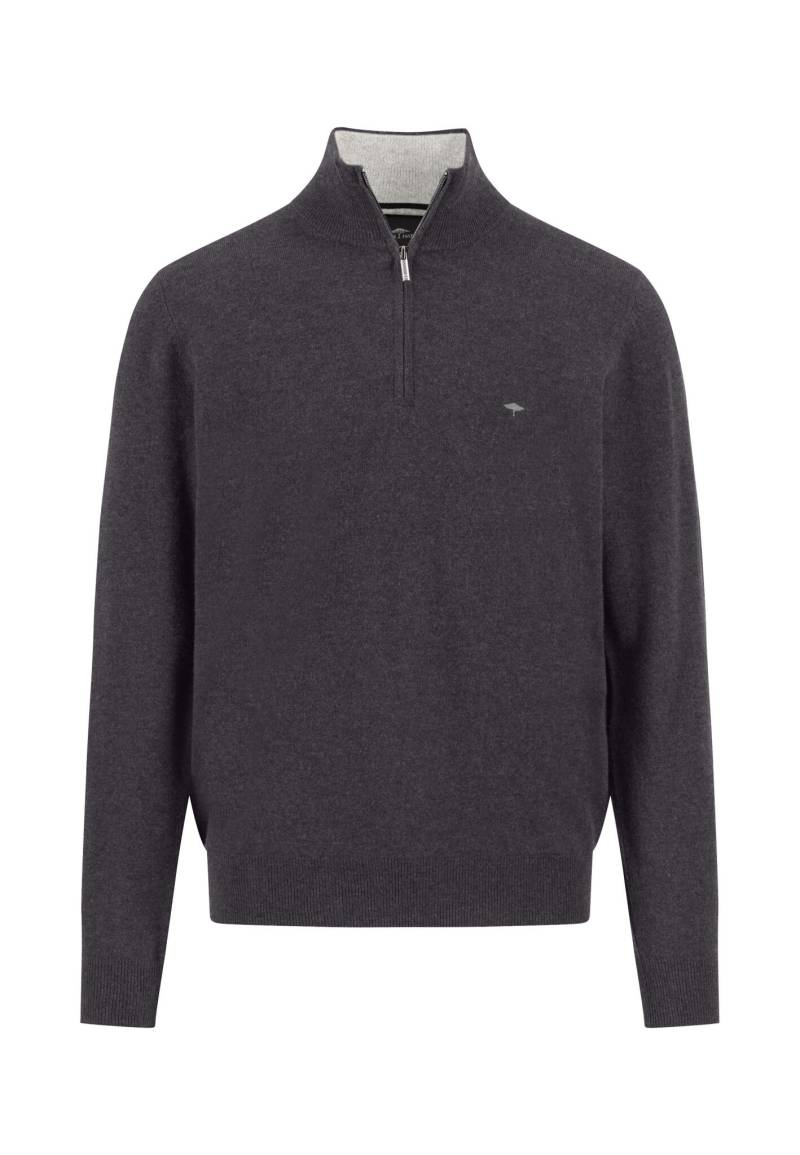 FYNCH-HATTON - Troyer-Zip, Merino Cashmere charcoal - Gr. - M von FYNCH-HATTON