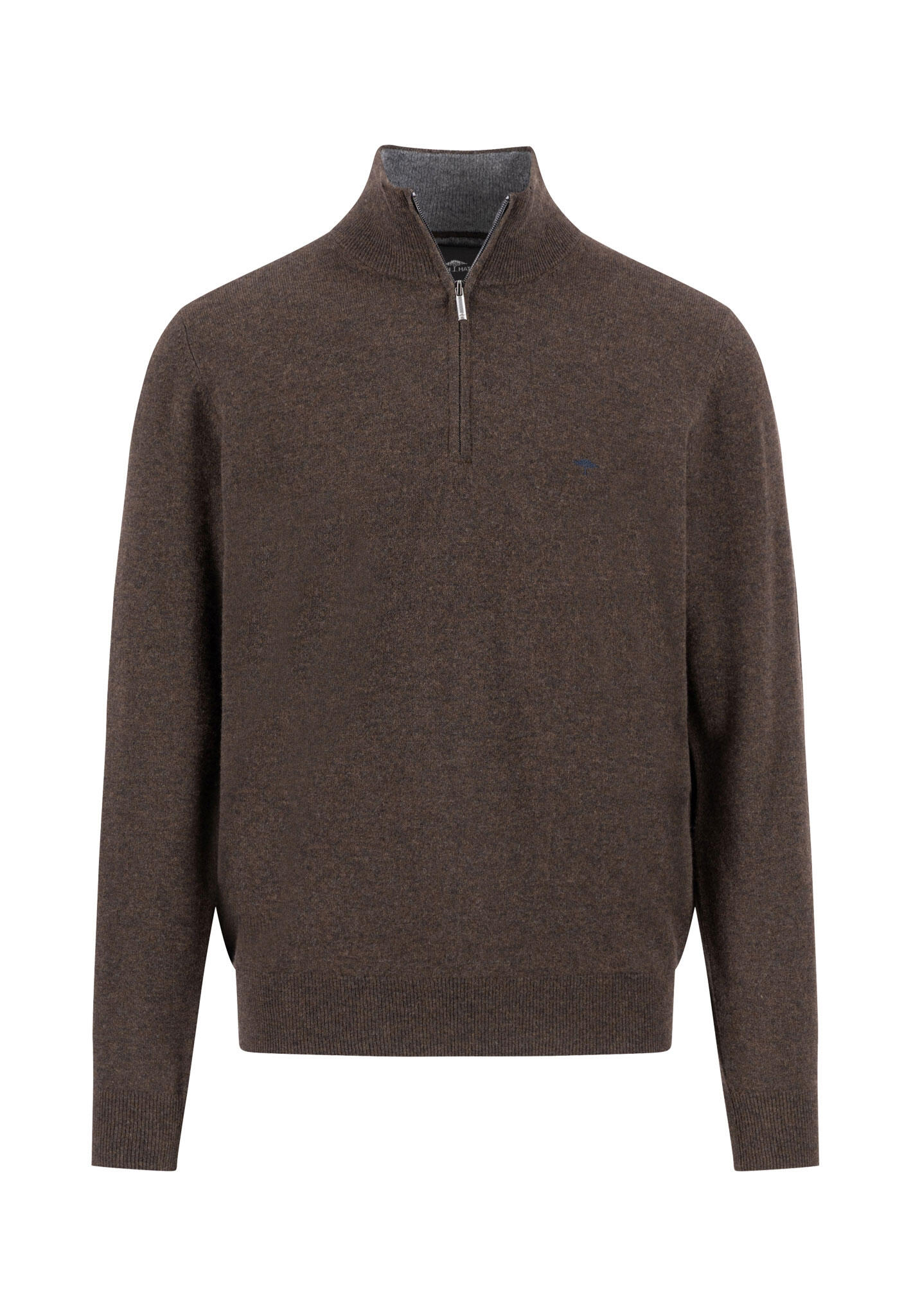 FYNCH-HATTON - Troyer-Zip, Merino Cashmere dark chocolate - Gr. - XXL von FYNCH-HATTON