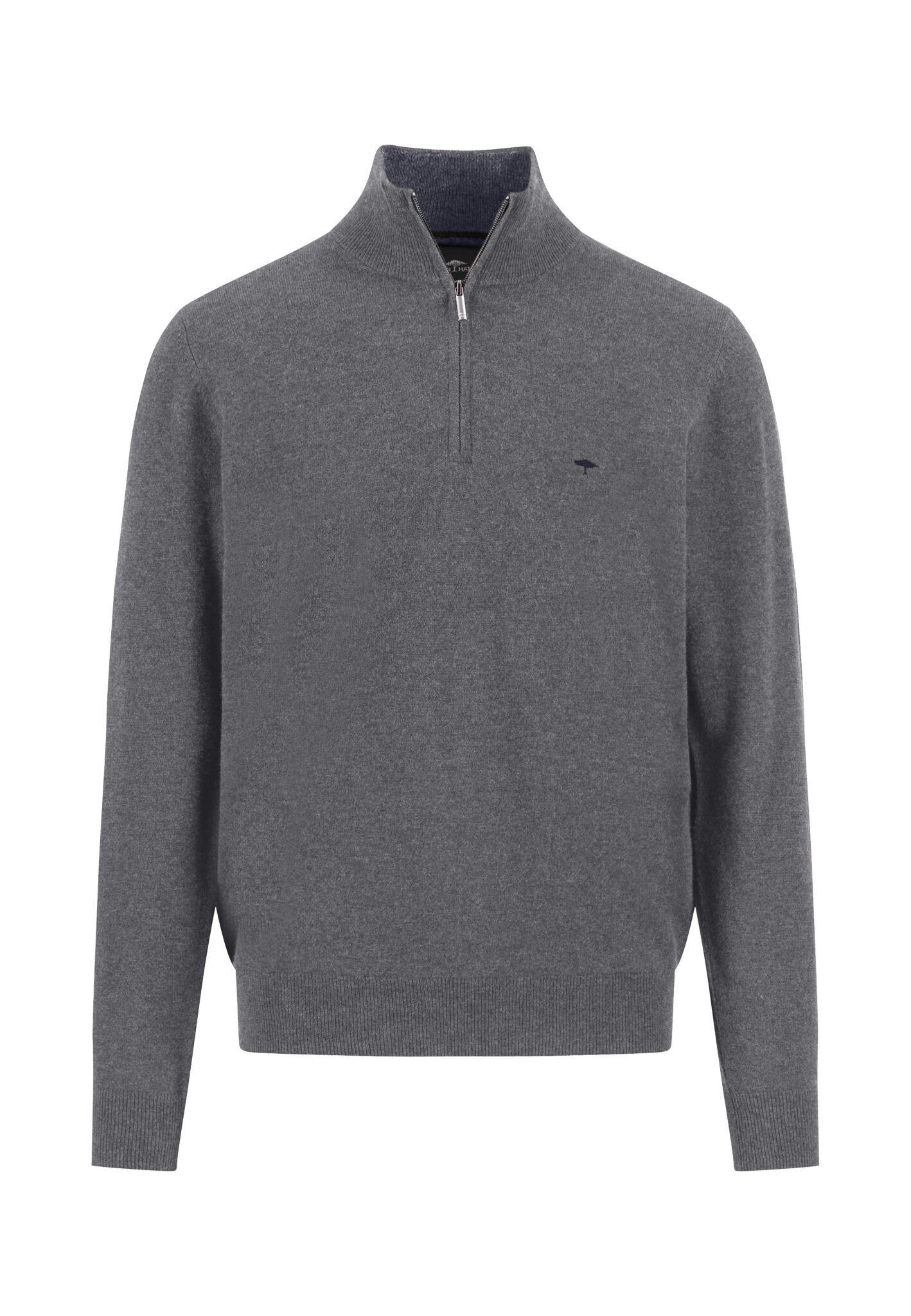 FYNCH-HATTON - Troyer-Zip, Merino Cashmere steel - Gr. - S von FYNCH-HATTON
