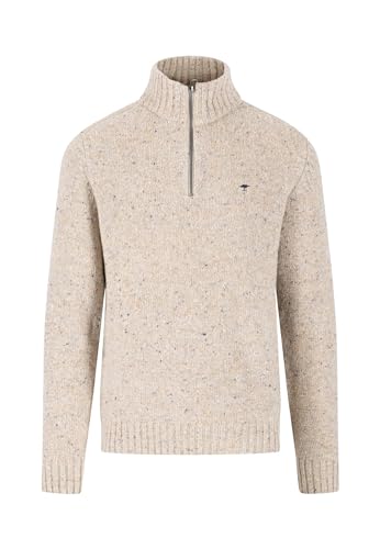 FYNCH-HATTON Troyer-Zip 1310346 - Troyer aus Donegal-Strick Offwhite 3XL von FYNCH-HATTON