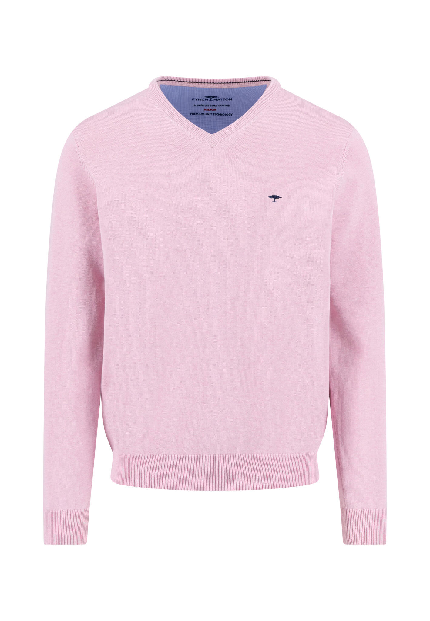 FYNCH-HATTON - V-Neck, Superfine magnolia - Gr. - XXL von FYNCH-HATTON