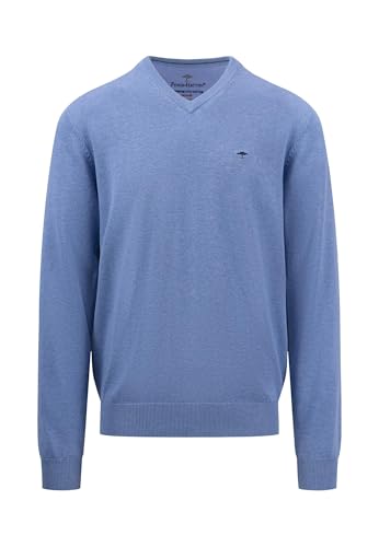 FYNCH-HATTON Weicher Feinstrick-Pullover mit V-Ausschnitt Crystal Blue / 3XL von FYNCH-HATTON