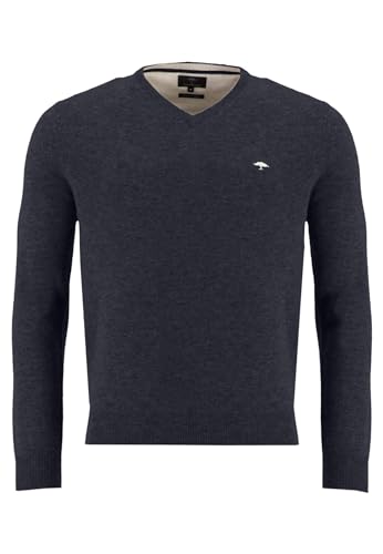 FYNCH-HATTON V-Neck Pullover aus Merino-Kaschmir Navy/M von FYNCH-HATTON