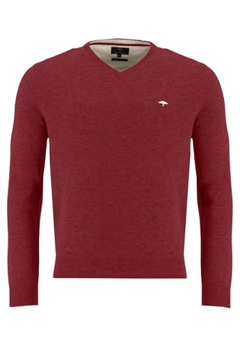 FYNCH-HATTON V-Neck Pullover aus Merino-Kaschmir Winter red/L von FYNCH-HATTON
