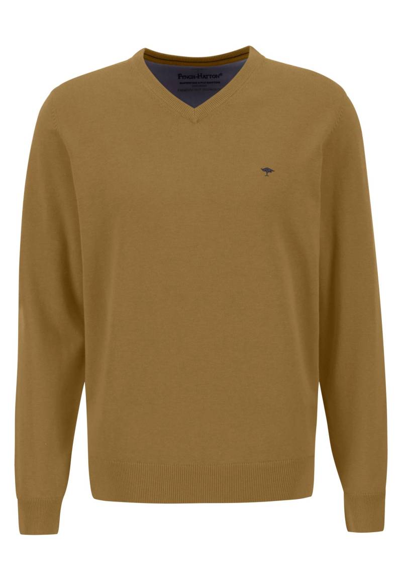 FYNCH-HATTON - V-Neck camel - Gr. - 3XL von FYNCH-HATTON
