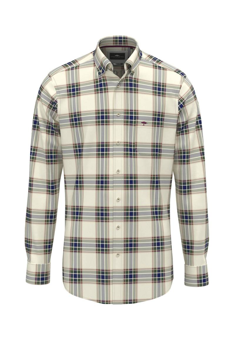 FYNCH-HATTON - Washed Oxford Check, B.D., 1/1 - Gr. - S von FYNCH-HATTON