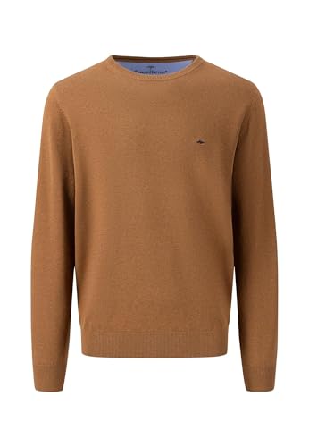 FYNCH-HATTON Weicher Strickpullover mit Rundhalsausschnitt Walnut Brown/XXL von FYNCH-HATTON