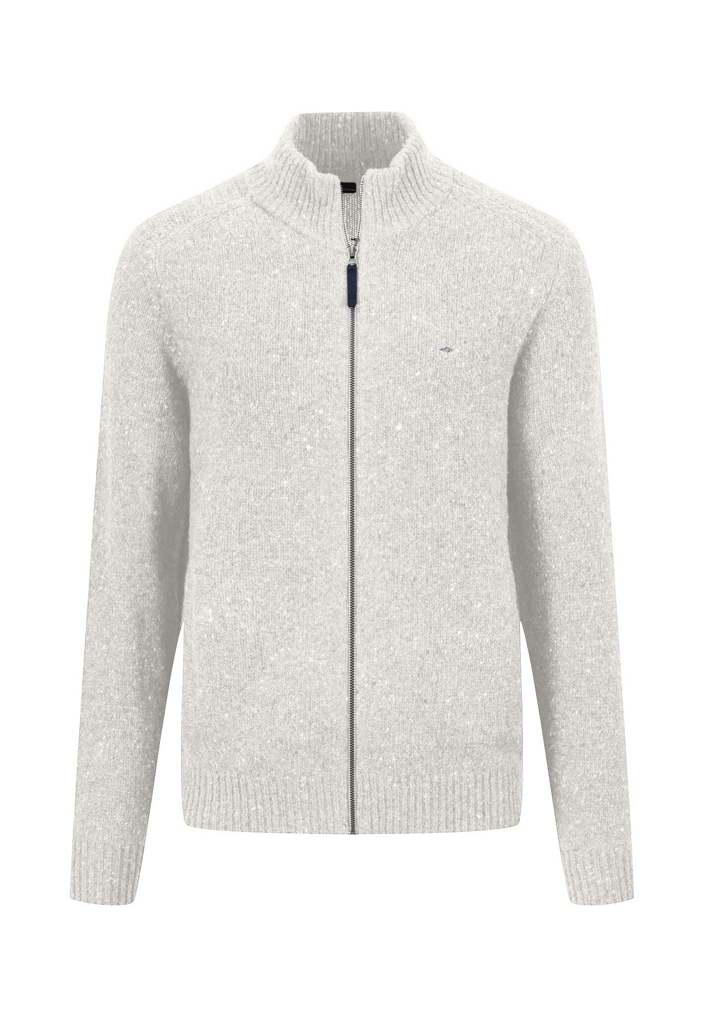 FYNCH-HATTON - Zip Cardigan, Donegal*RWS winter white - Gr. - XXL von FYNCH-HATTON
