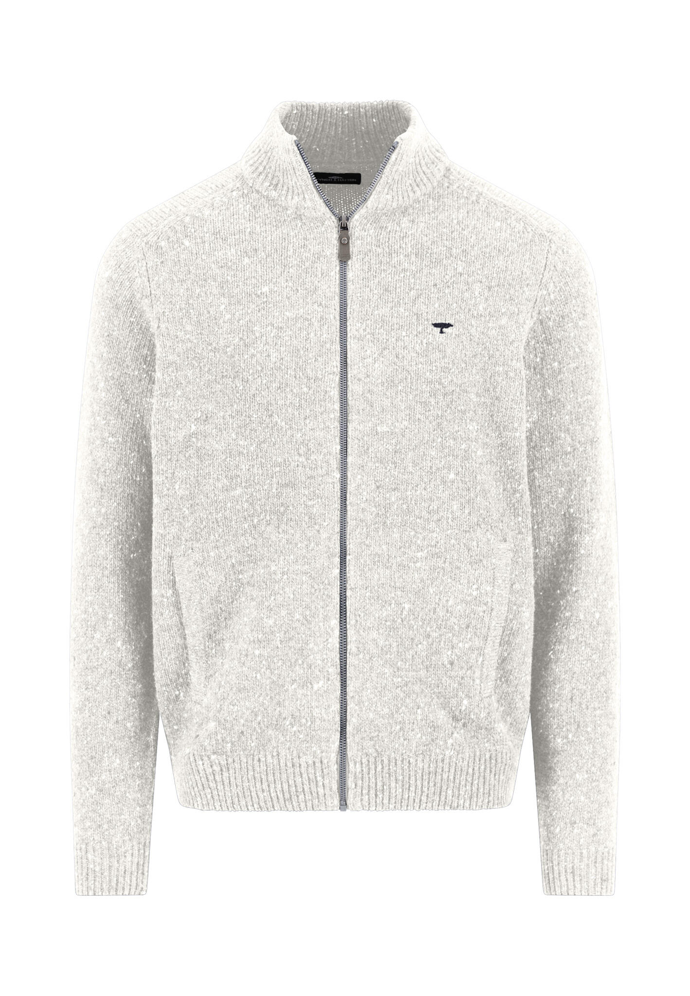 FYNCH-HATTON - Zip Cardigan. Donegal*RWS winter white - Gr. - 3XL von FYNCH-HATTON