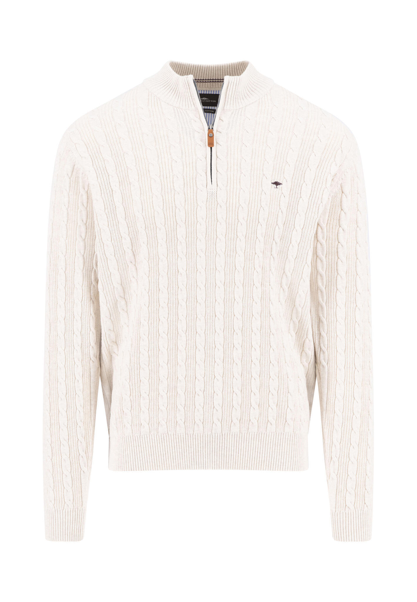 FYNCH-HATTON - Zip Troyer, Cable new offwhite - Gr. - M von FYNCH-HATTON