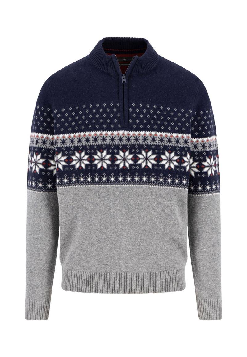 FYNCH-HATTON - Zip Troyer, Fair Is, Lambswool*RWS navy - Gr. - XL von FYNCH-HATTON