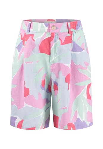Floral gemusterte Shorts aus Leinen FRESH MINT / 40 von FYNCH-HATTON