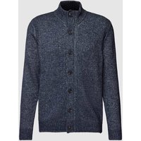 Fynch-Hatton Cardigan mit Stehkragen in Marine, Größe L von FYNCH-HATTON