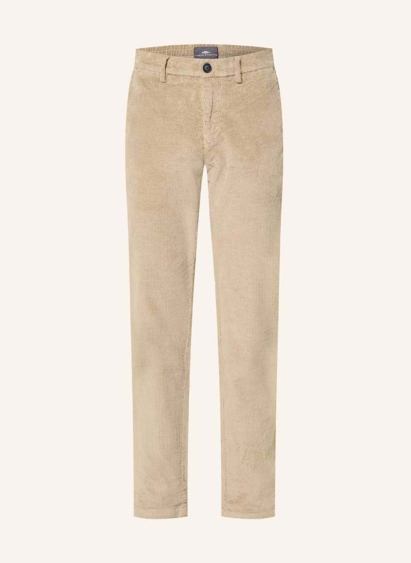 Fynch-Hatton Cordchino Regular Fit beige von FYNCH-HATTON