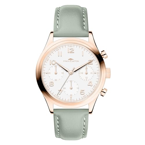 Fynch-Hatton Damen Analog Quarz Uhr mit Leder Armband FHT-0014-LC von FYNCH-HATTON