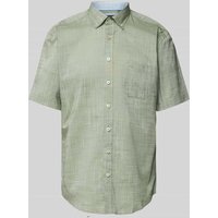 Fynch-Hatton Freizeithemd mit Button-Down-Kragen Modell 'Summer' in Khaki Melange, Größe L von FYNCH-HATTON