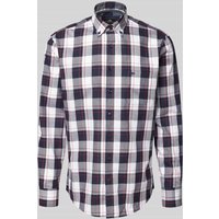 Fynch-Hatton Freizeithemd mit Button-Down-Kragen in Marine, Größe XXL von FYNCH-HATTON