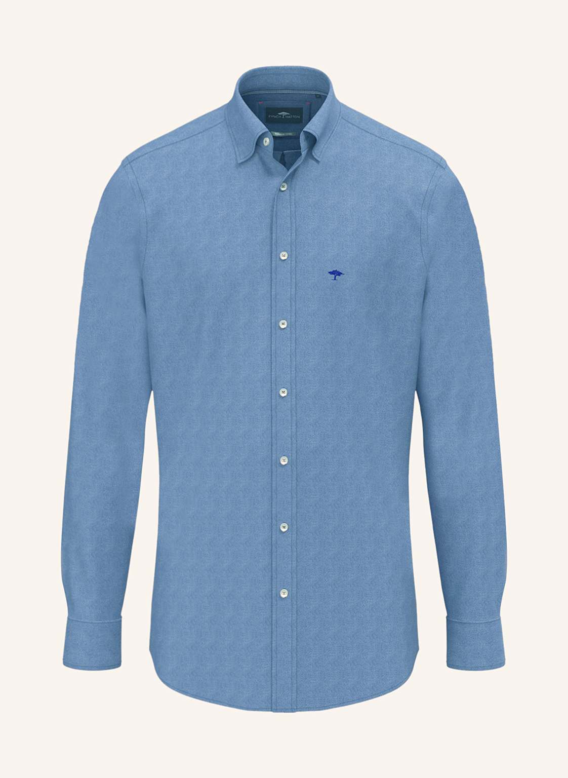 Fynch-Hatton Hemd Regular Fit In Jeansoptik blau von FYNCH-HATTON