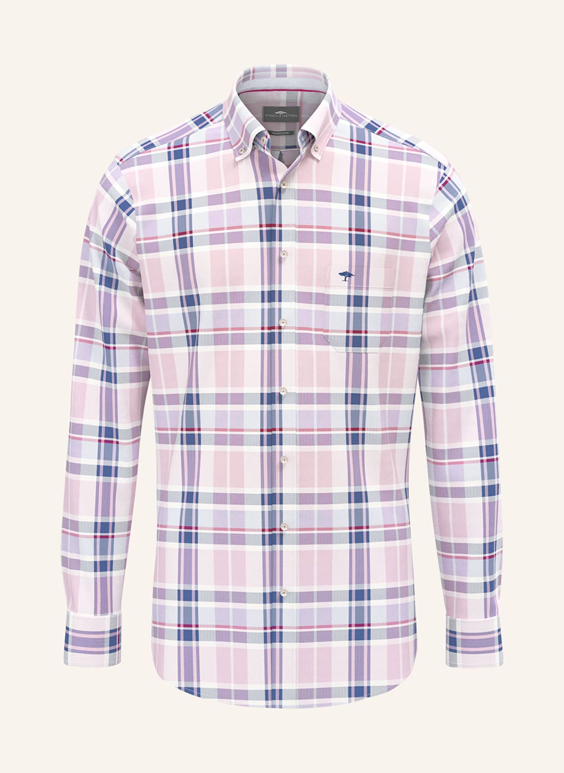 Fynch-Hatton Hemd Regular Fit rosa von FYNCH-HATTON