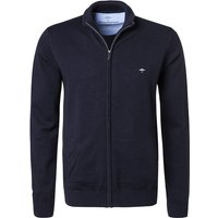 Fynch-Hatton Herren Cardigan blau unifarben von FYNCH-HATTON
