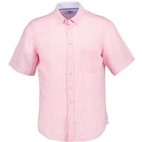 Fynch-Hatton Herren Kurzarmhemd rosa meliert von FYNCH-HATTON