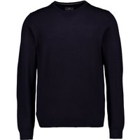 Fynch-Hatton Herren Pullover blau Merinowolle unifarben von FYNCH-HATTON