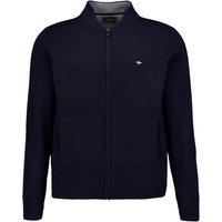 Fynch-Hatton Herren Cardigan blau unifarben von FYNCH-HATTON