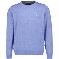 Fynch-Hatton Herren Pullover blau unifarben von FYNCH-HATTON