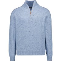 Fynch-Hatton Herren Troyer blau Wolle unifarben von FYNCH-HATTON