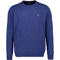 Fynch-Hatton Herren Pullover blau unifarben von FYNCH-HATTON