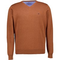 Fynch-Hatton Herren Pullover braun unifarben von FYNCH-HATTON
