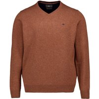 Fynch-Hatton Herren Pullover braun unifarben von FYNCH-HATTON