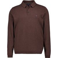Fynch-Hatton Herren Pullover braun unifarben von FYNCH-HATTON