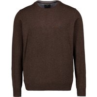 Fynch-Hatton Herren Pullover braun unifarben von FYNCH-HATTON