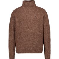 Fynch-Hatton Herren Pullover braun unifarben von FYNCH-HATTON