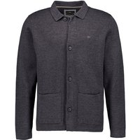 Fynch-Hatton Herren Cardigan grau unifarben von FYNCH-HATTON