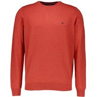 Fynch-Hatton Herren Pullover orange unifarben von FYNCH-HATTON