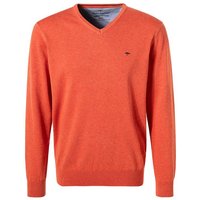 Fynch-Hatton Herren Pullover rot Baumwolle unifarben von FYNCH-HATTON